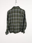Camicia in flanella a quadri verde - S