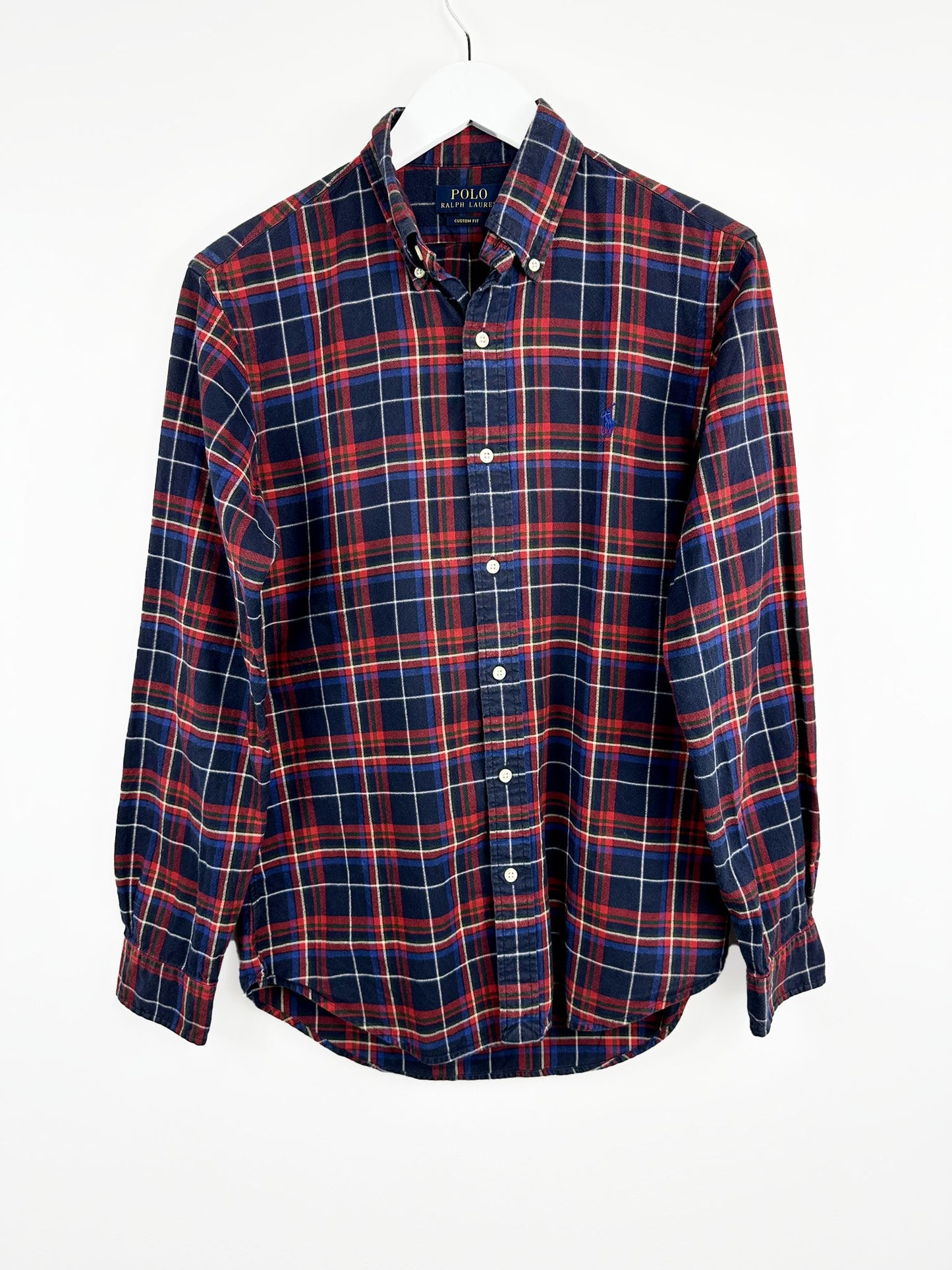 Camicia Ralph Lauren blu scozzese (25ca36) - S