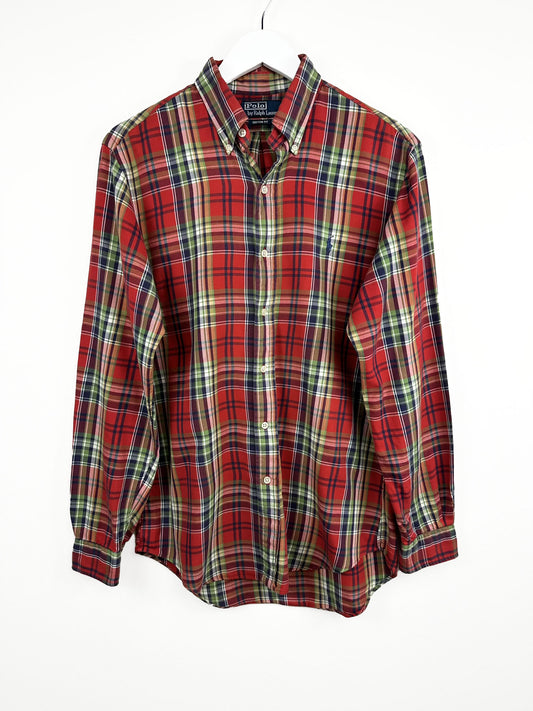 Camicia Ralph Lauren rossa scozzese (25ca40) - M