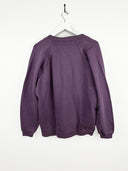 Felpa cardigan viola 80s (25f16) - M