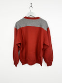 Felpa American System rossa grigia 80s - XL