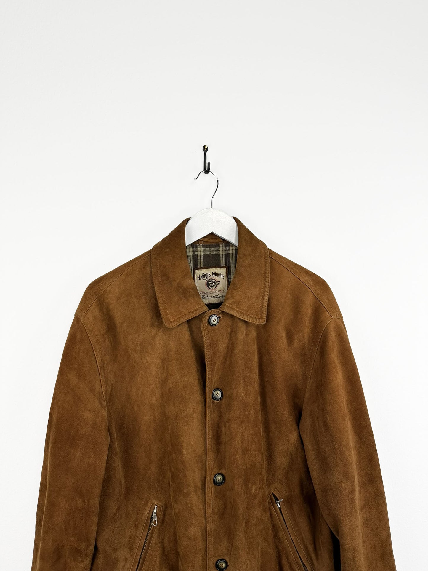 Giacca in camoscio marrone (25g104) - M