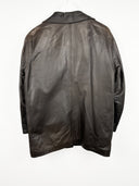Giacca in pelle marrone 90s (25g110) - M