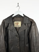 Giacca in pelle marrone 90s (25g110) - M