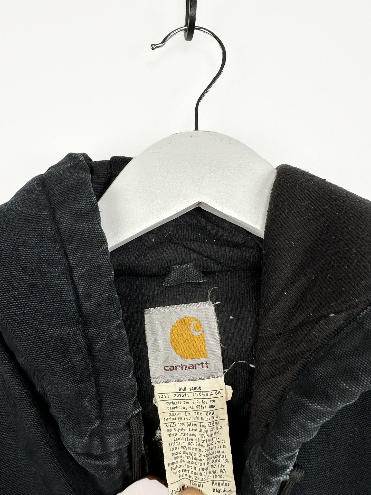 Carhartt Active jacket  nera Made in Usa (25g119) - S/M