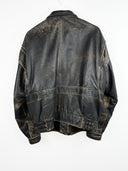 Bomboogie aviator leather jacket (25g126) - L