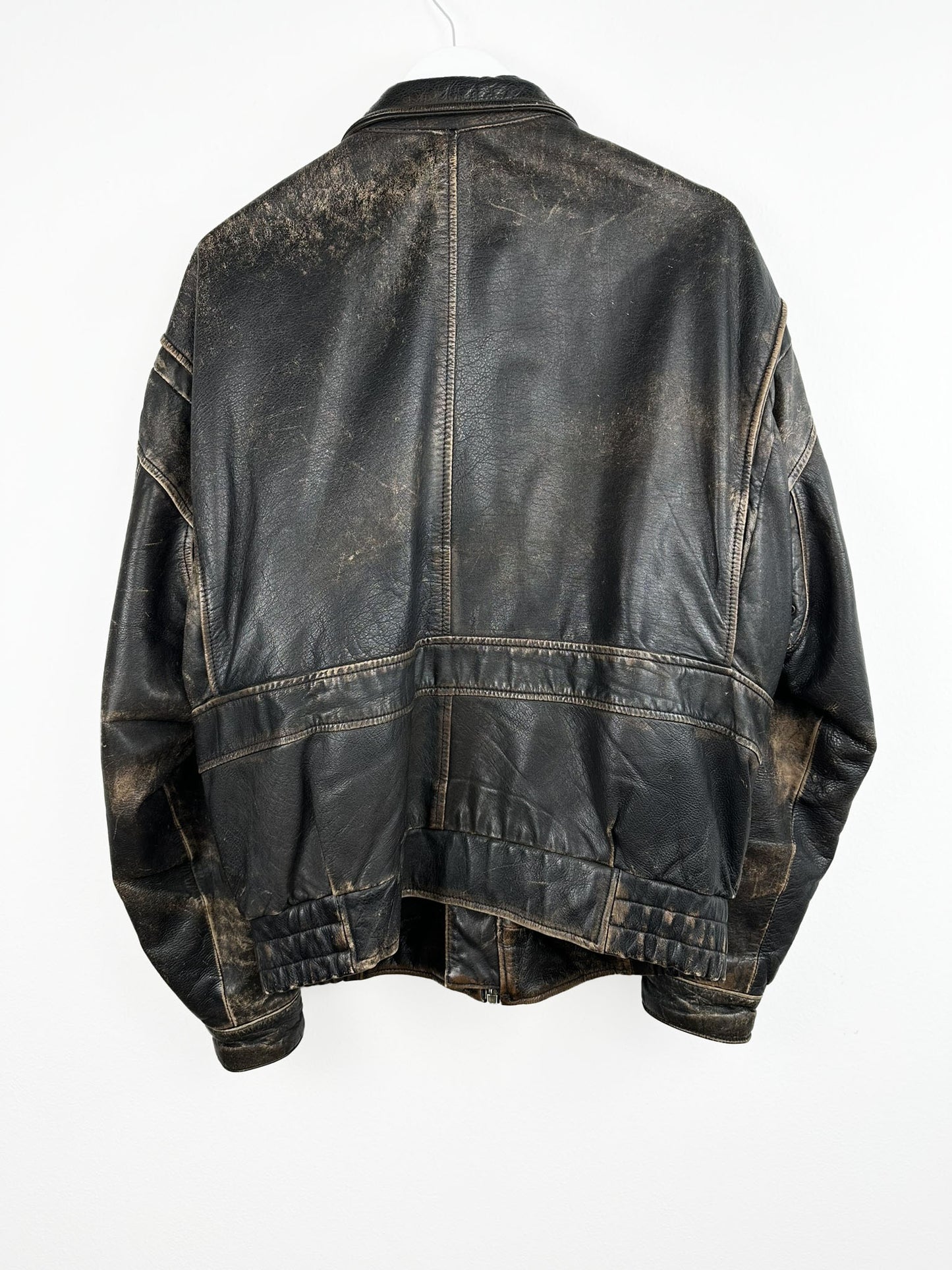 Bomboogie aviator leather jacket (25g126) - L