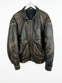 Bomboogie aviator leather jacket (25g126) - L