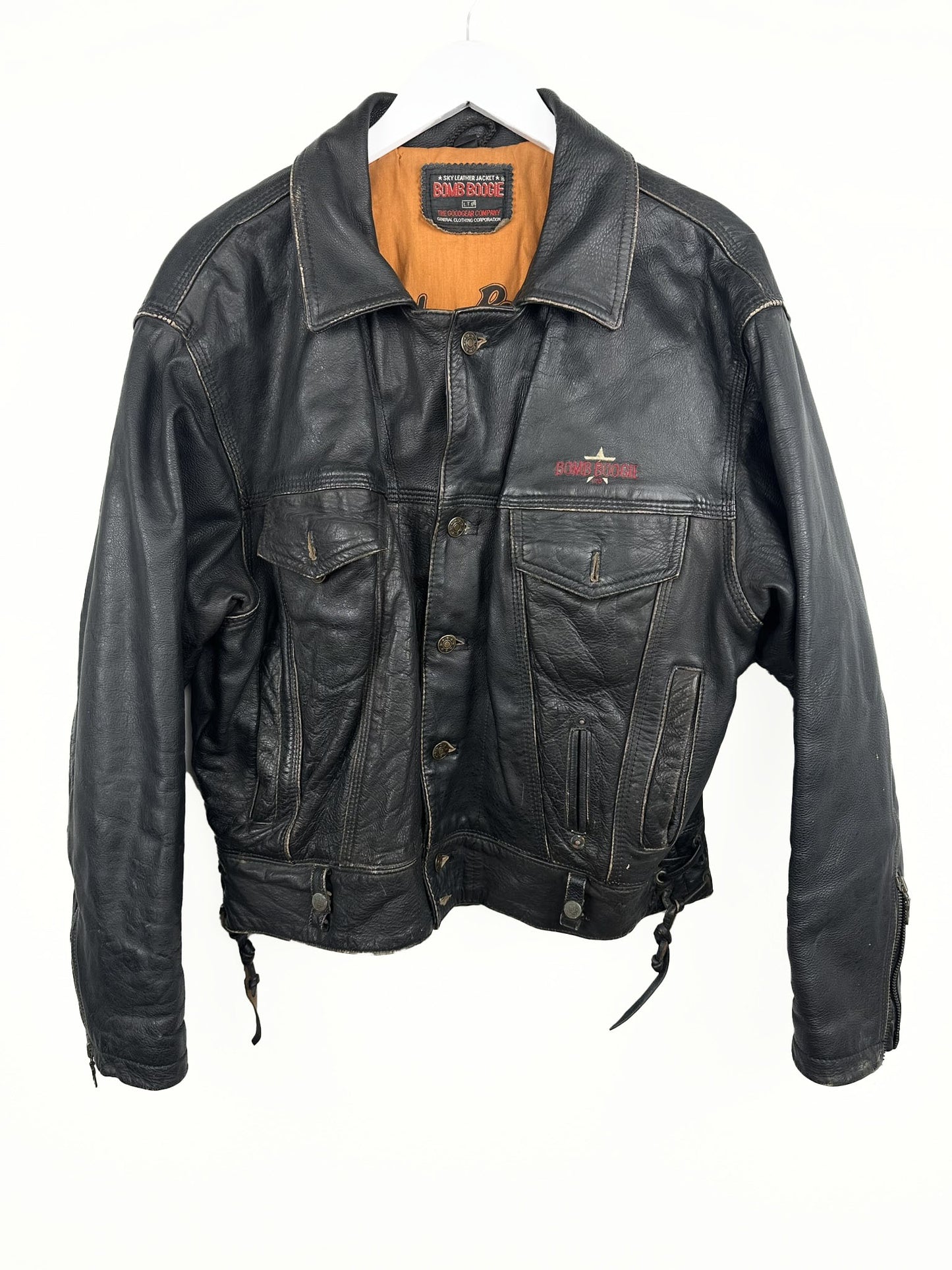 Bomboogie Leather jacket 90s (25g136) -M