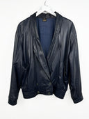 Giacca in pelle blu Trussardi (25g145) - L
