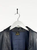 Giacca in pelle blu Trussardi (25g145) - L
