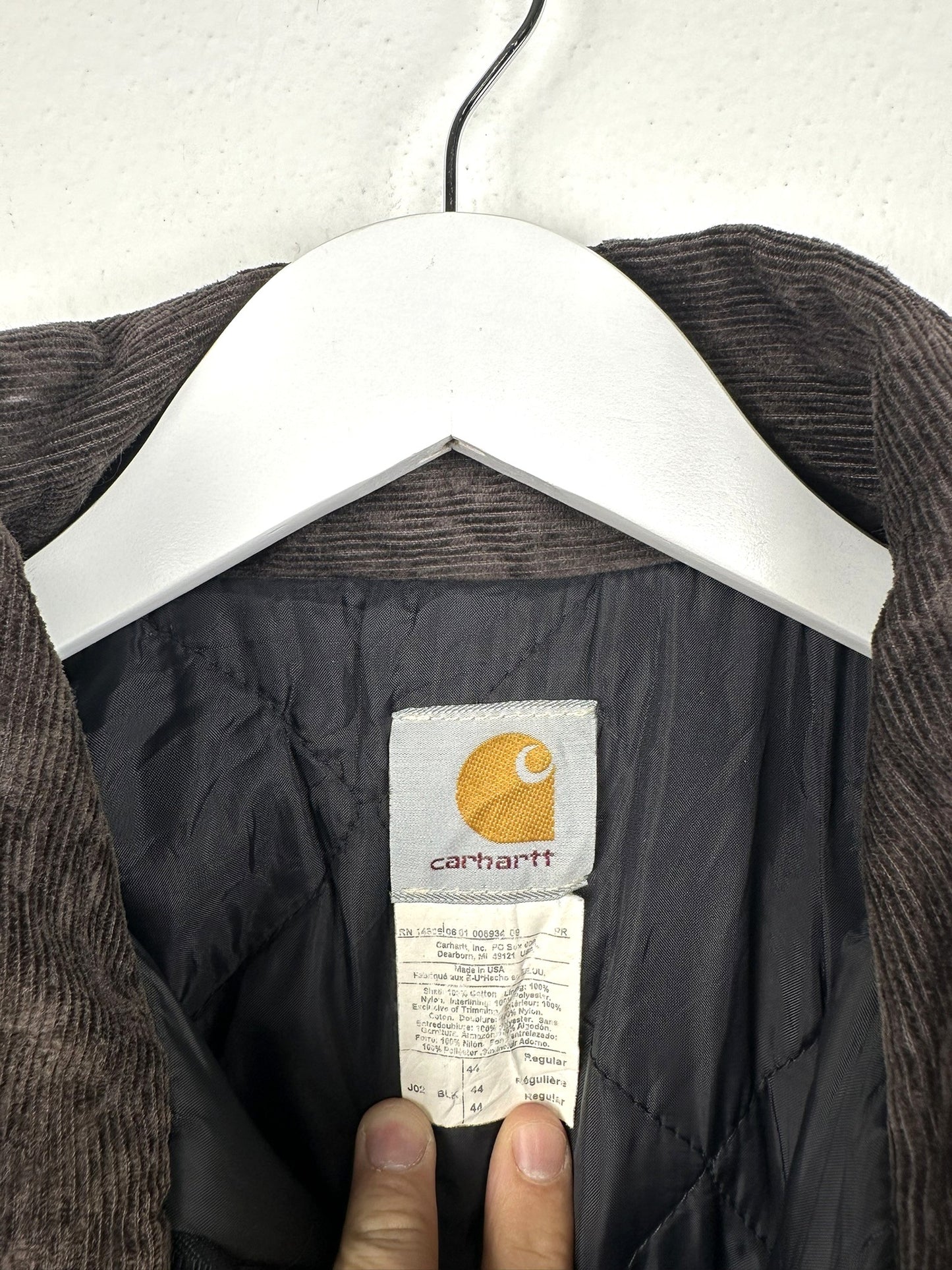 Carhartt Detroit black jacket made in USA (25g148) - S