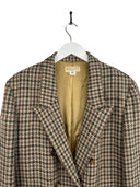 Blazer pied de poule in lana donna (25g179) - L