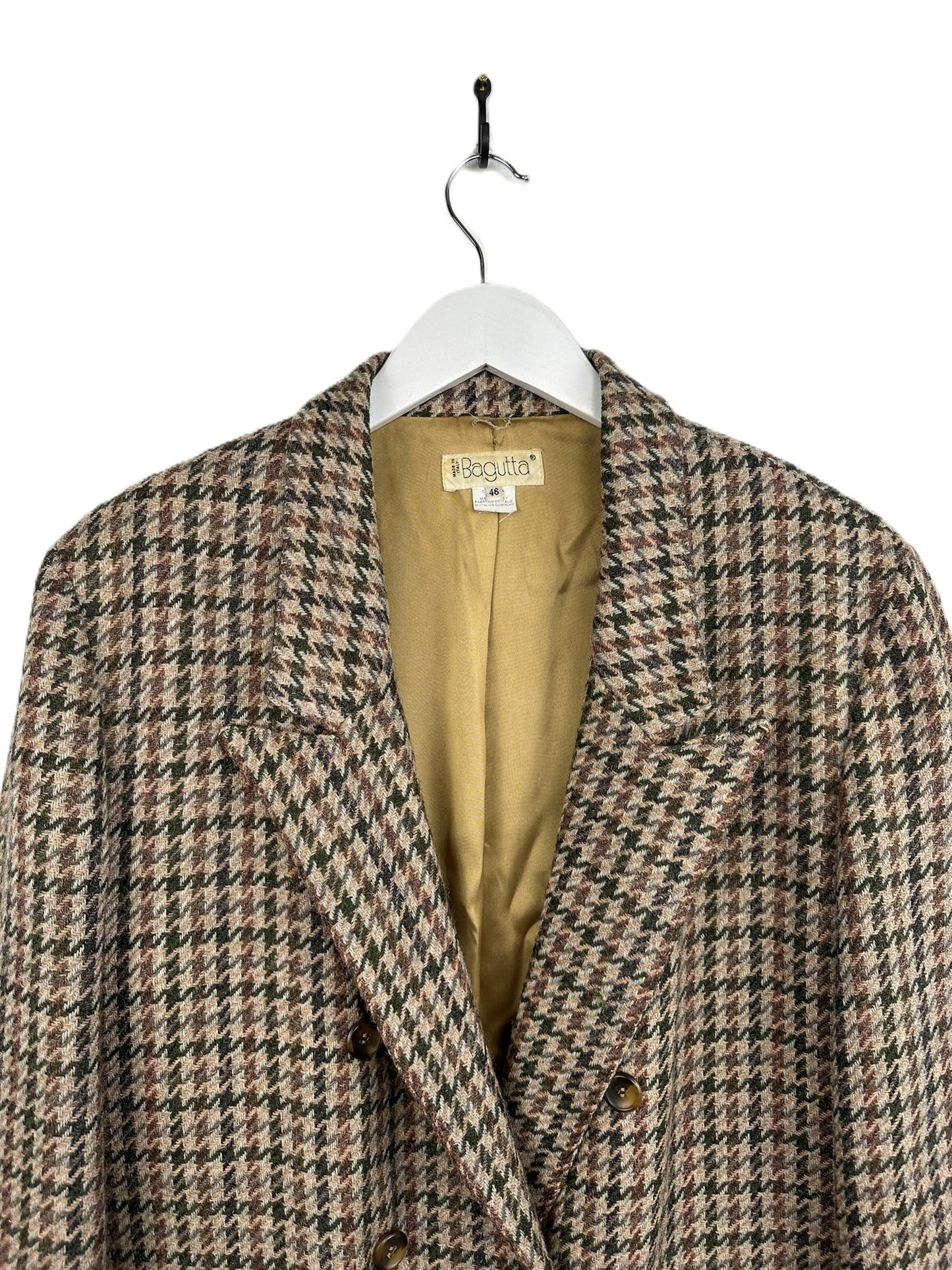 Blazer pied de poule in lana donna (25g179) - L