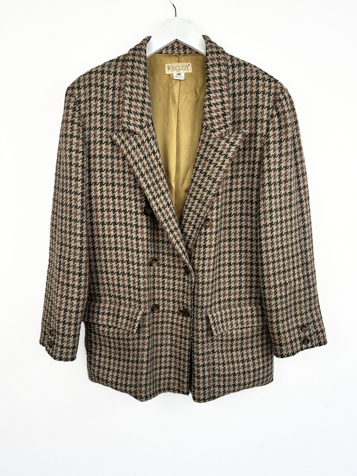 Blazer pied de poule in lana donna (25g179) - L