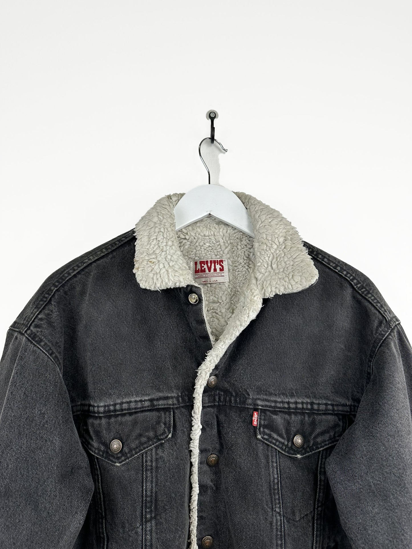 Giacca Levi's sherpa grigia Made in Usa (25g189) - S