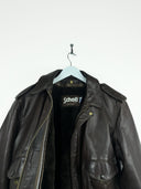 Giacca in pelle bomber Schott marrone (25g209) - M