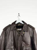 Giacca in pelle bomber Schott marrone (25g209) - M