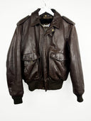 Giacca in pelle bomber Schott marrone (25g209) - M