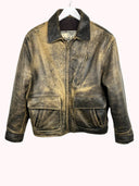 Giacca Alan Gordon in pelle invecchiata 90s (25g218) - M