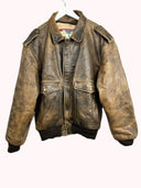 Bomber in pelle Alan Gordon 90s (25g230) - XXL/XL