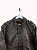 Bomber in pelle Schott marrone (25g235) - S