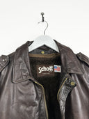 Bomber in pelle Schott marrone (25g235) - S
