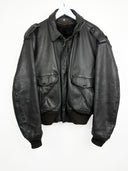 Bomber in pelle Schott marrone imbottito (25g241) - XL