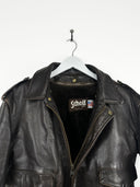 Bomber in pelle marrone Schott (25g242) - S