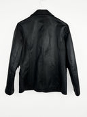 Giacca in pelle nera donna (25g248) - M