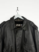 Giacca in pelle Schott marrone scuro  (25g251) - XXL /54
