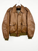 Giacca in pelle Schott cognac 80s (25g252) - M