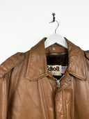 Giacca in pelle Schott cognac 80s (25g252) - M