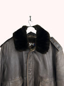 Giacca in pelle Schott marrone 90s (25g255) - L