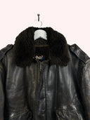 Giacca in pelle Schott con pelo (25g257) - L