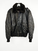 Giacca in pelle Schott con pelo (25g257) - L