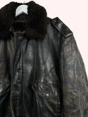 Giacca in pelle Schott con pelo (25g257) - L