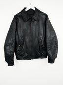 Giacca in pelle nera (25g260) - M