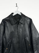 Giacca in pelle nera (25g260) - M