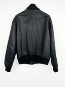 Giacca in pelle nera (25g261) - XL