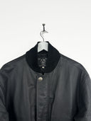 Giacca in pelle nera (25g261) - XL