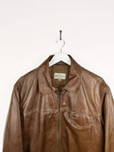 Giacca in pelle marrone (25g26) - L