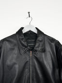 Giacca nera in pelle (25g273) - L