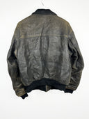 Bomber in pelle aviator marrone 90s (25g274) - M/L