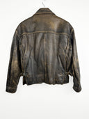 Giacca in pelle Fly Jacket marrone  80s (25g281) - S