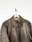 Giacca in pelle Bomb Boogie marrone 90s (25g286) - L