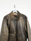 Giacca in pelle Bomb Boogie marrone 90s (25g286) - L