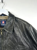 Giacca in pelle marrone Chaps Ralph Lauren (25g288) - L