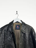 Giacca in pelle marrone Chaps Ralph Lauren (25g288) - L