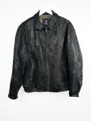 Giacca in pelle marrone Chaps Ralph Lauren (25g288) - L